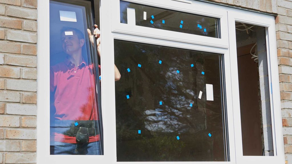Double glazing unit installation