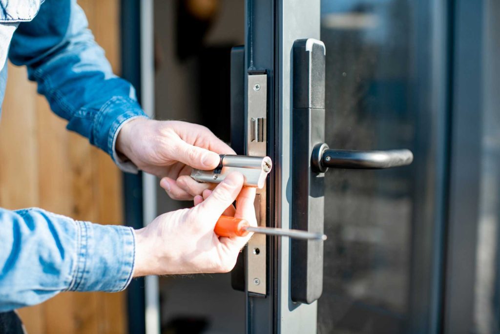 Replacing a euro cylinder lock barrel on a uPVC door in Wishaw